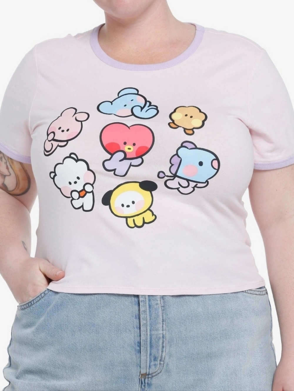 Hot Topic BT21 T-Shirt Plus Size 3 NWT
